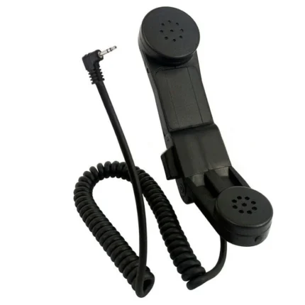 Front view of the Motorola H250 shoulder speaker microphone with 2.5mm plug