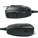 Side profile of the HM-118N 8-pin handheld microphone for Icom radios