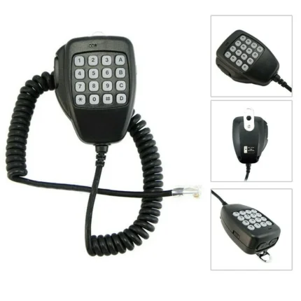 Front view of the HM-118TN speaker microphone for Icom mobile radios