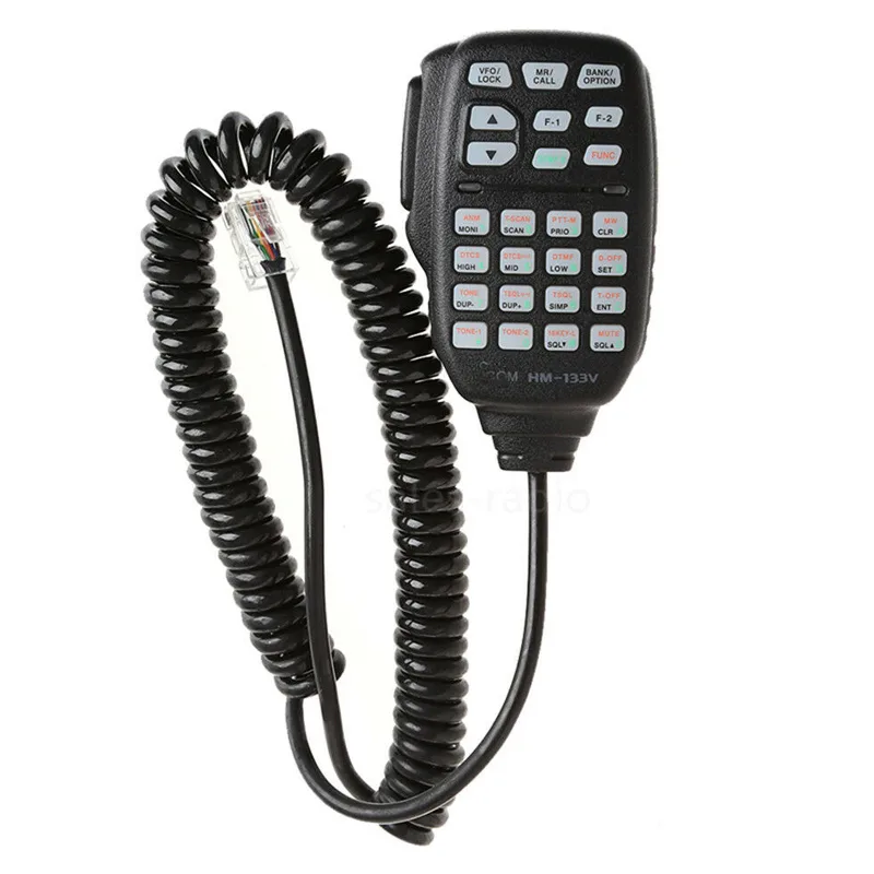 Tw Motorola Hm 133v Two Way Radio Front view of the HM-133V DTMF keypad microphone for Icom mobile radios