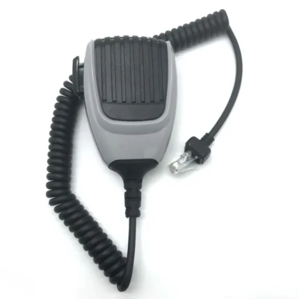 Detail shot of the HM-148G hand microphone for Icom mobile car radios
