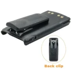 Close-up of the Motorola HNN9013 2000mAh two-way radio battery pack