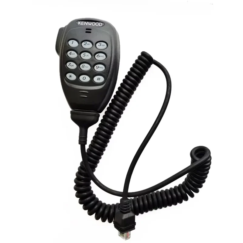 Front view of the KMC-36 DTMF speaker microphone for Kenwood NX TK mobile radios