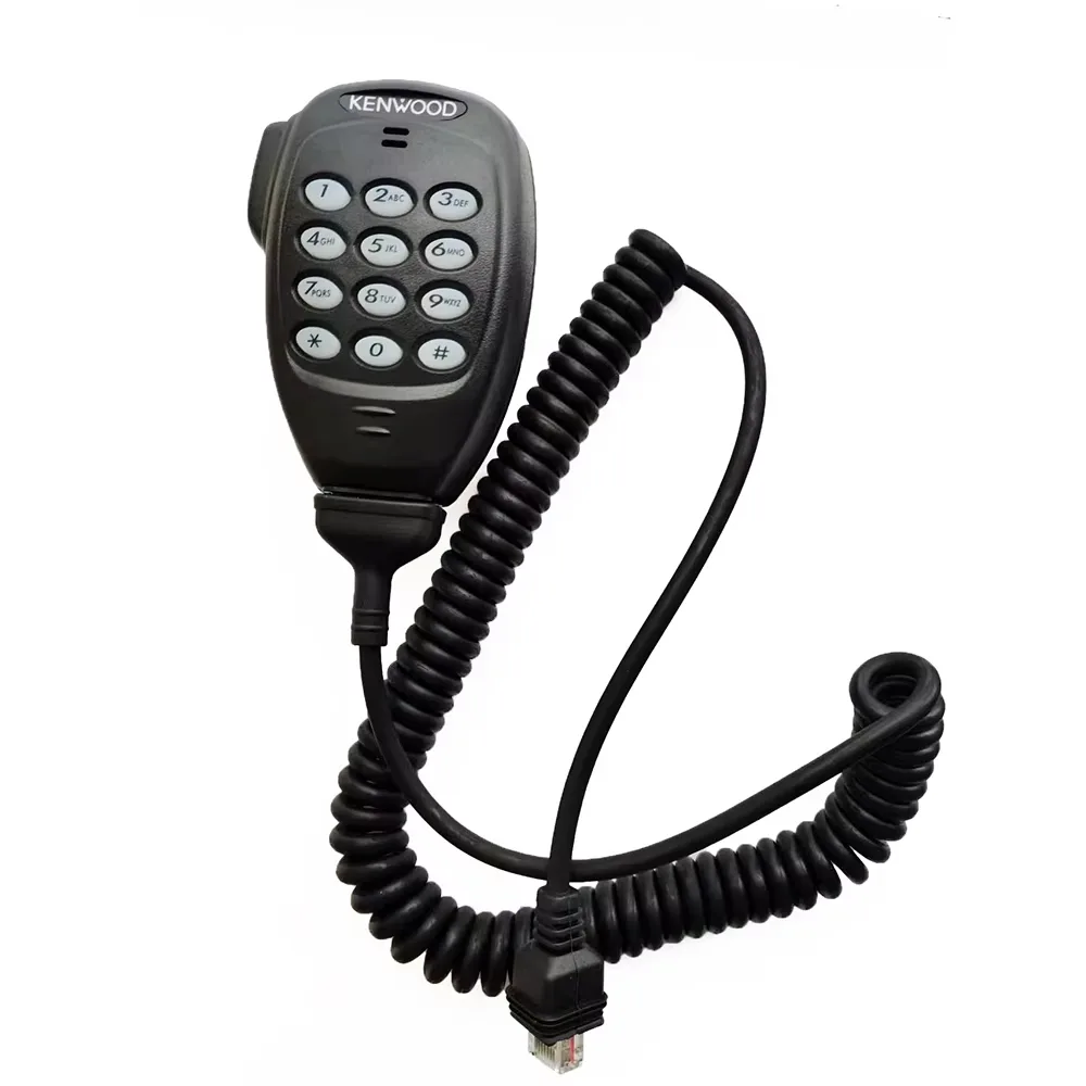 Tw Motorola Kmc 36 Earpieces Headsets Front view of the KMC-36 DTMF speaker microphone for Kenwood NX TK mobile radios