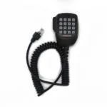 Front view of the Kenwood KMC-62 mobile radio microphone with RJ45 cable