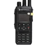 Front view of the Motorola MTP3150 professional DMR handheld radio
