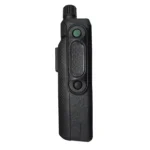 Detail shot of the Motorola MTP3150 professional DMR handheld radio