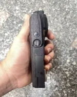 Close-up of the MTP6650 professional DMR handheld transceiver