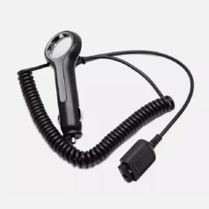 Front view of the NNTN8040 vehicle power adapter for Motorola MTP TETRA radios