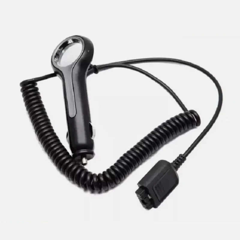 Front view of the NNTN8040 vehicle power adapter for Motorola MTP TETRA radios