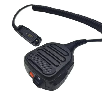Front view of the NNTN8382B remote speaker microphone for Motorola radios