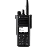 Front view of the Motorola P8660 DP4800 DGP5550 GPS DMR portable radio