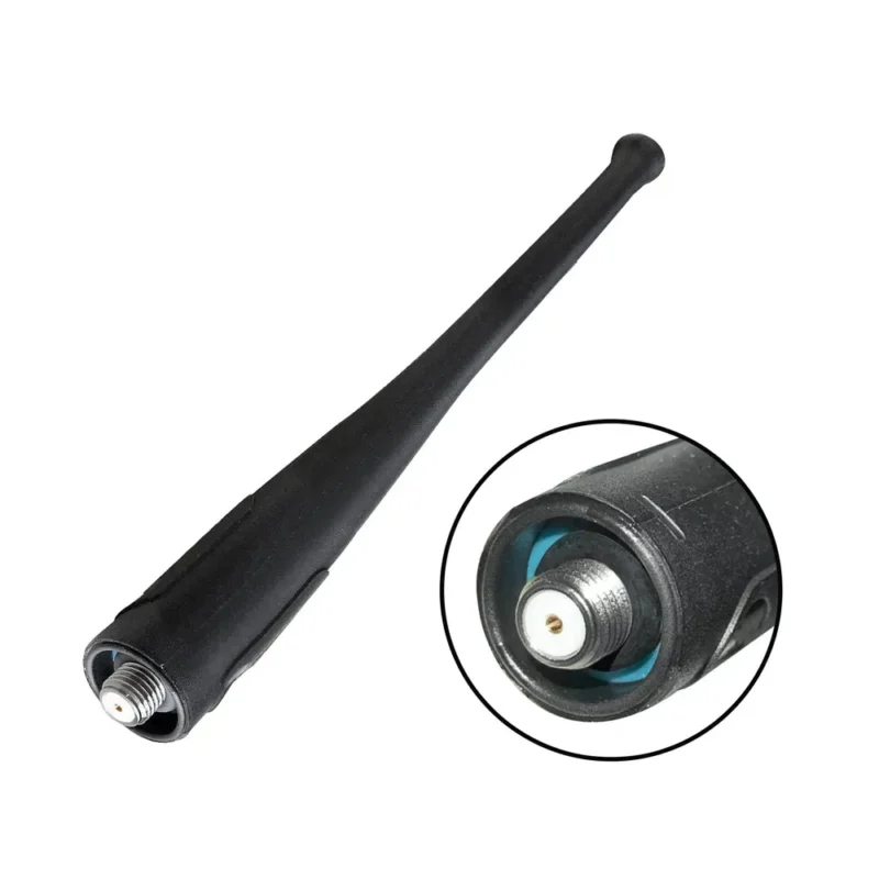 Detail shot of the PMAD4069 GPS VHF antenna for APX and XPR walkie talkies