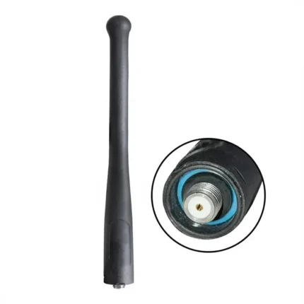 Front view of the Motorola PMAD4086 VHF public safety microphone antenna