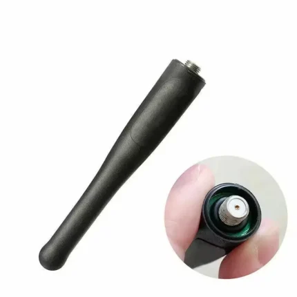 Detail shot of the Motorola PMAD4093 VHF stubby antenna for XPR radios