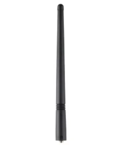 Front view of the Motorola PMAD4139 350-400 MHz whip antenna for DP radios
