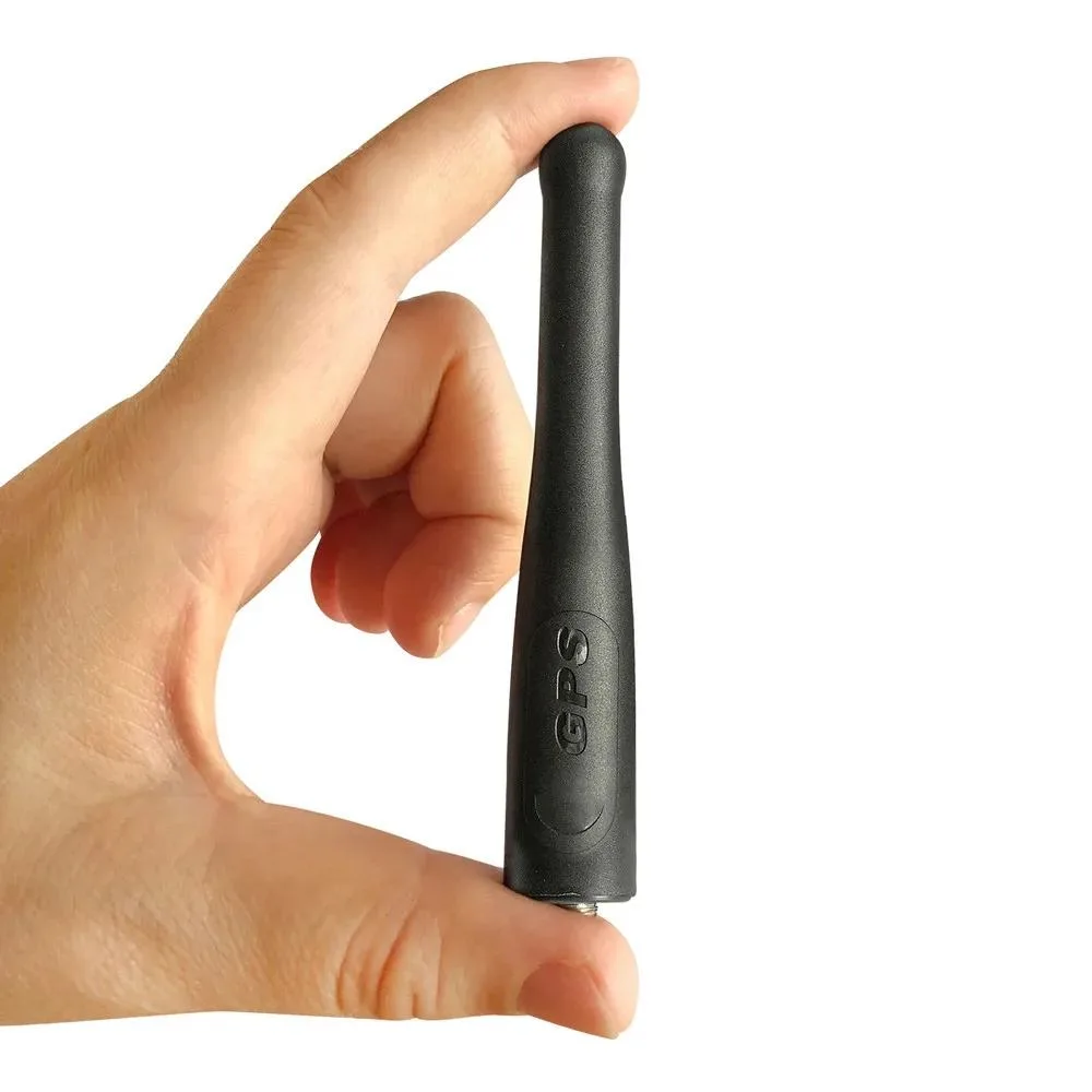 Tw Motorola Pmae4021 Antennas Front view of the PMAE4021 UHF GPS stubby antenna for Motorola XPR DP series radios