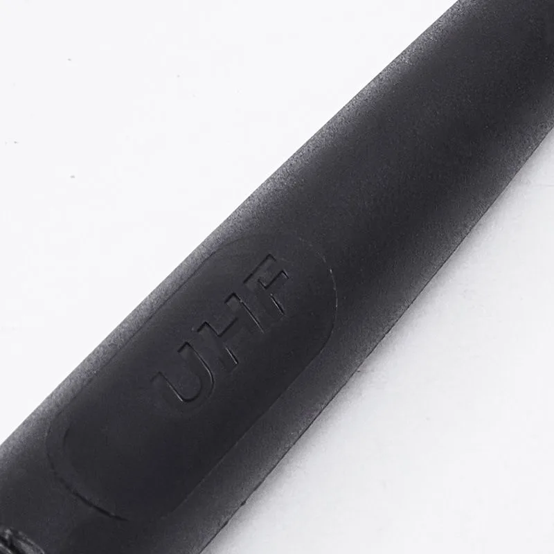 Detail shot of the Motorola PMAE4022 UHF two-way radio antenna