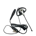 Front view of the PMLN4657 D-type earhook earphone for 328PLUS 338PLUS radios