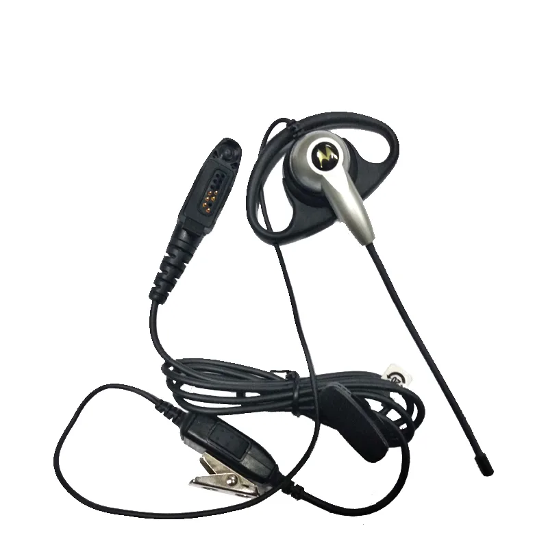 Tw Motorola Pmln4657 Two Way Radio Front view of the PMLN4657 D-type earhook earphone for 328PLUS 338PLUS radios