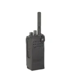 Motorola PMLN5839 leather holster for XiR portable radios held in hand
