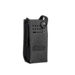 Close-up of the Motorola PMLN5839 leather holster for XiR portable radios