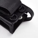 Package contents of the Motorola PMLN5840 hard leather radio sleeve with rotating belt ring
