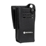 Front view of the Hard leather carry case for XPR7350 and DGP series radios