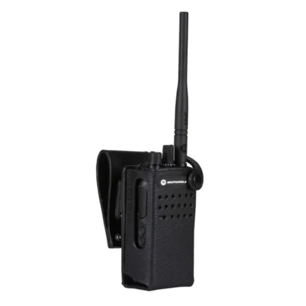 Detail shot of the Hard leather carry case for XPR7350 and DGP series radios