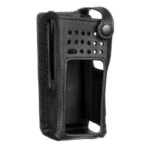 Package contents of the Motorola PMLN5844 nylon radio carry case with belt loops