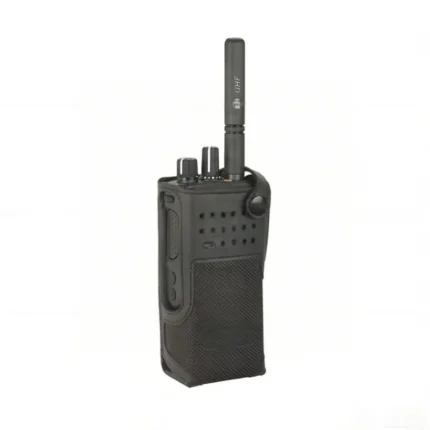 Detail shot of the Motorola PMLN5845 3 inch nylon carry case for walkie talkies