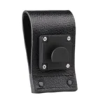 Package contents of the Motorola PMLN5865 leather radio case with swivel loop