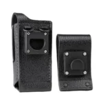 Swivel belt loop leather case for DEP450 and XPR radios held in hand