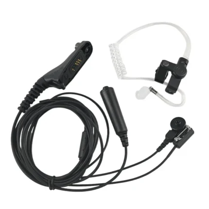 Front view of the PMLN6123 three-wire surveillance earpiece kit with acoustic tube