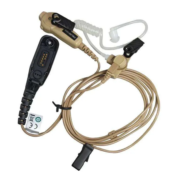 Tw Motorola Pmln6130 Earpieces Headsets Front view of the PMLN6130 IMPRES two-wire acoustic tube earpiece kit for DP radios