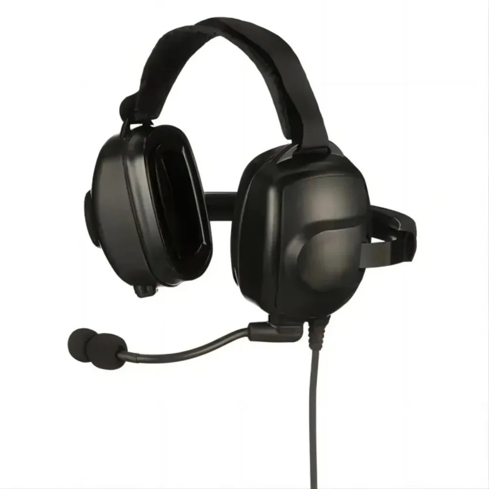 Tw Motorola Pmln6763 Earpieces Headsets Front view of the PMLN6763 behind-the-head ANC headset for XiR P6600i radios
