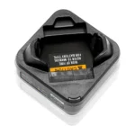 Front view of the Motorola PMLN7094 single-unit desktop radio charger