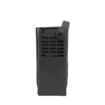 Front view of the PMLN8302A leather carry case for Motorola R7 series radios