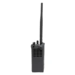 Side profile of the PMLN8302A leather carry case for Motorola R7 series radios
