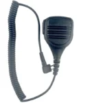 Front view of the PMMN4013 remote speaker microphone for Motorola portable radios
