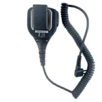 Detail shot of the PMMN4013 remote speaker microphone for Motorola portable radios