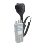 Detail shot of the ATEX windporting remote speaker mic for Motorola DP4401 Ex radios