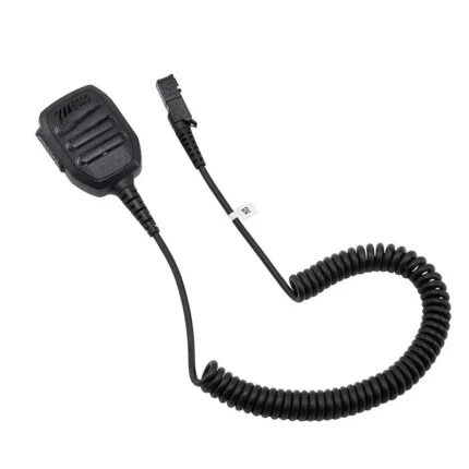 Front view of the PMMN4170 wired handheld speaker microphone with 3.5mm audio jack