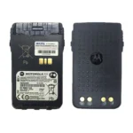 Detail shot of the Motorola PMNN4440 1700mAh Li-ion two-way radio battery