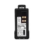 Close-up of the PMNN4488 lithium-ion battery for Motorola XPR radios