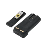 Close-up of the PMNN4488 7.4V lithium-ion battery for XPR series portables