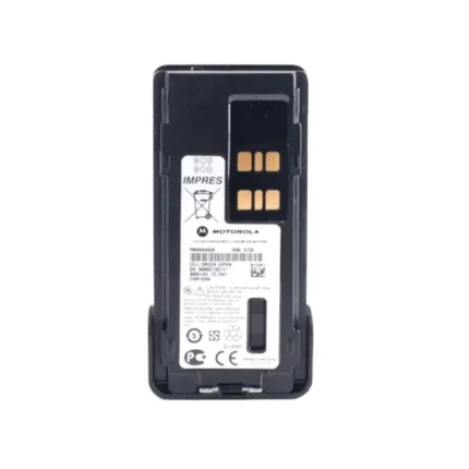 Front view of the PMNN4493A 3000mAh IMPRES Li-ion pack for Motorola DP4801 radios