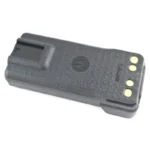 Close-up of the Motorola PMNN4493 IMPRES two-way radio battery pack