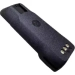 Detail shot of the Motorola PMNN4598 IMPRES battery for MOTOTRBO R2 radio