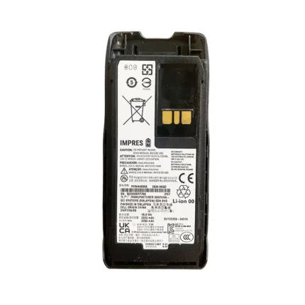 Front view of the PMNN4888 IMPRES battery for MOTOTRBO R5 radio
